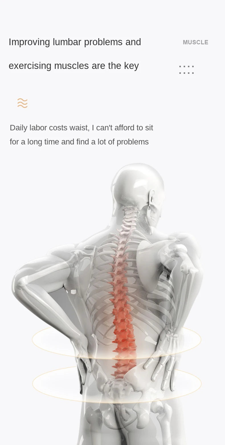 Lumbar Stretching Massager and Spine Correction Device